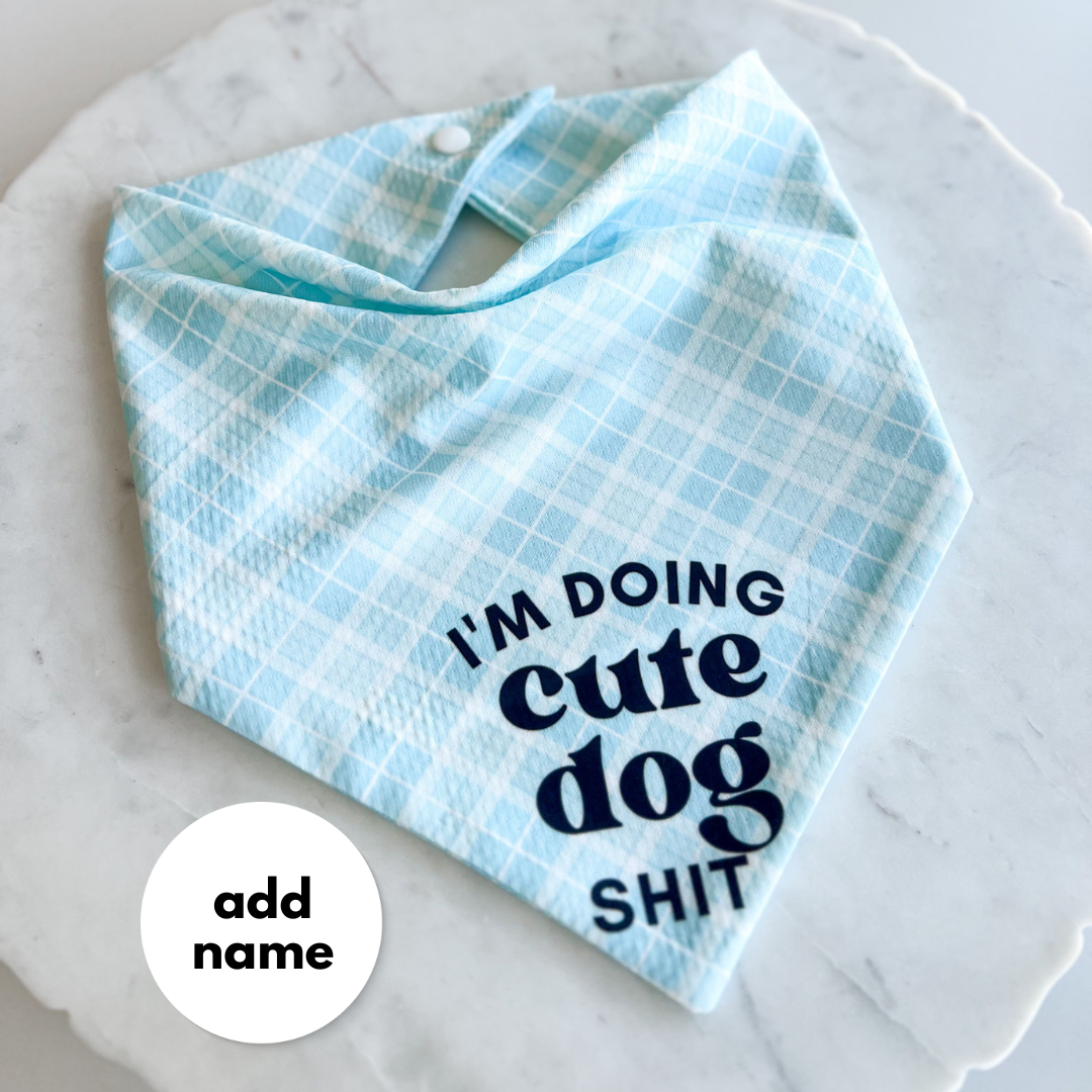 Cute Dog Shit Wrinkle Resistant Bandana
