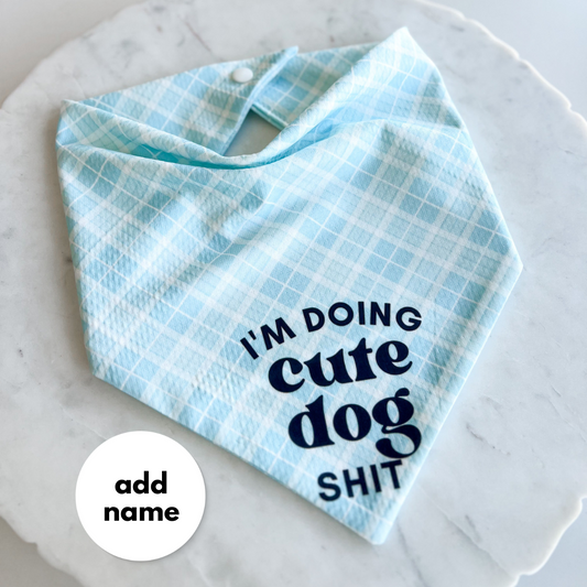 Cute Dog Shit Wrinkle Resistant Bandana