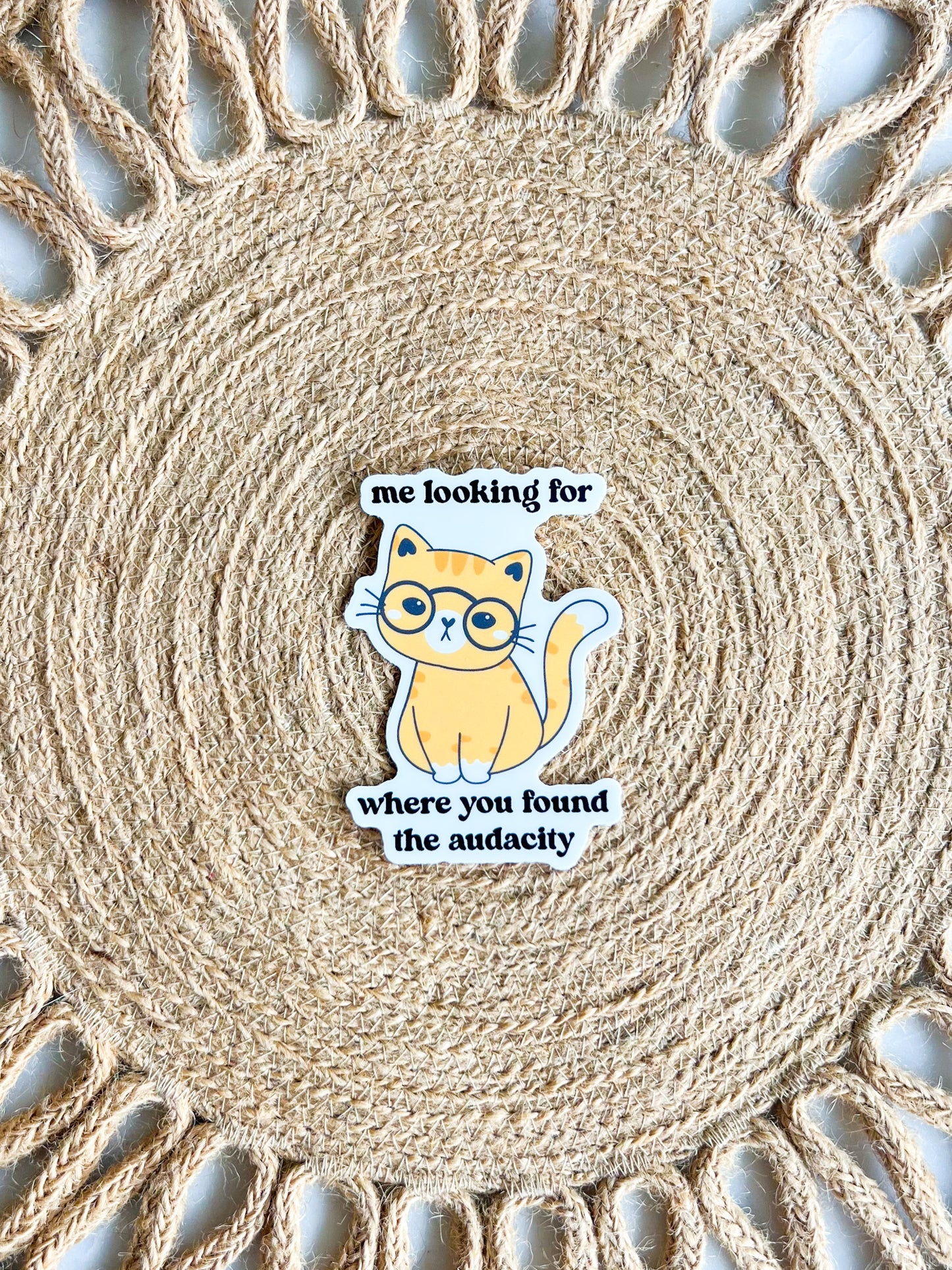 Where you Found the Audacity Cat Sticker