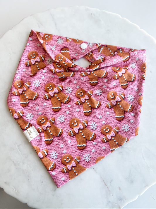 Gingerbread Woman Knit Sweater 3D Wrinkle Resistant Bandana