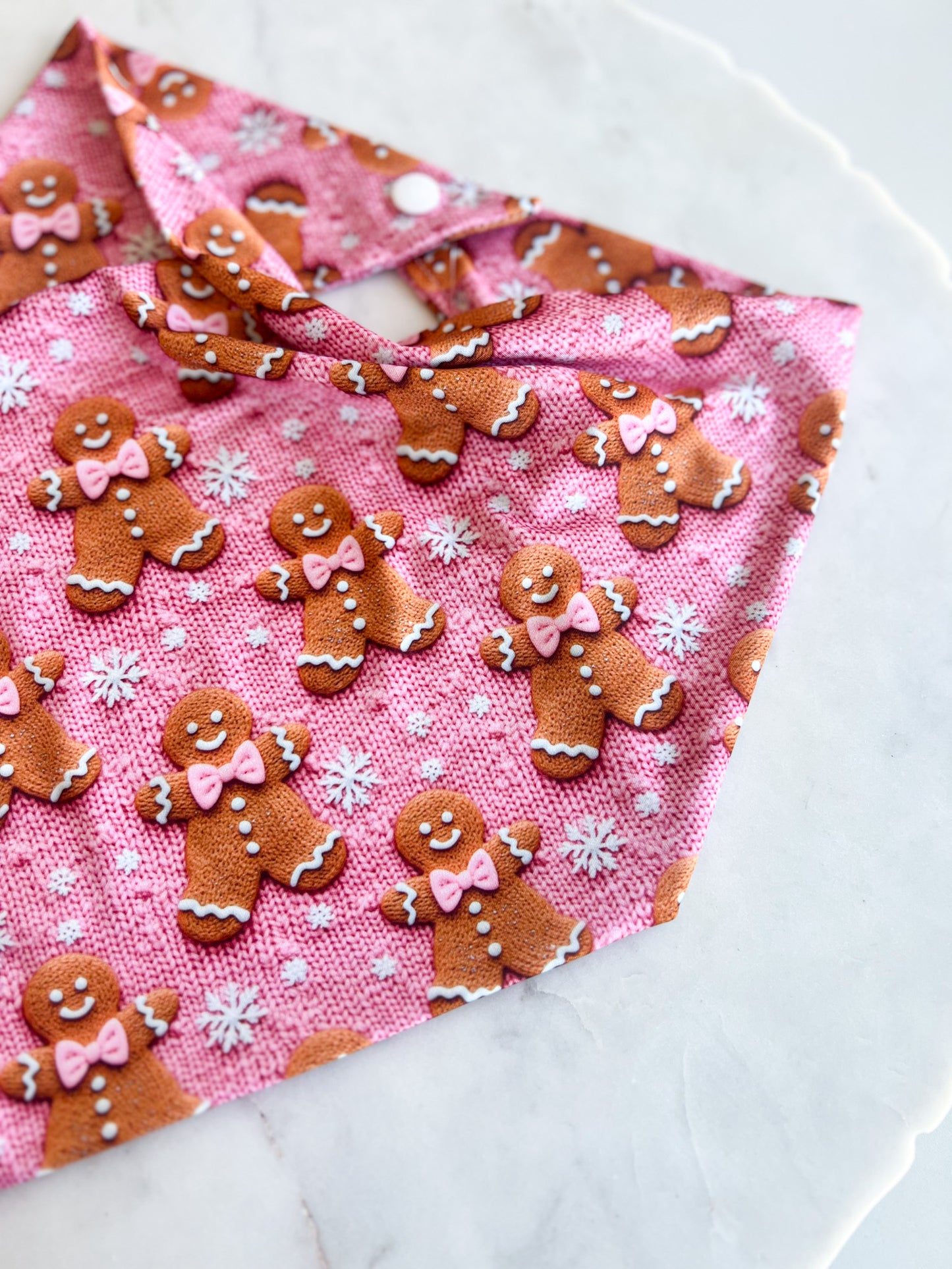 Gingerbread Woman Knit Sweater 3D Wrinkle Resistant Bandana