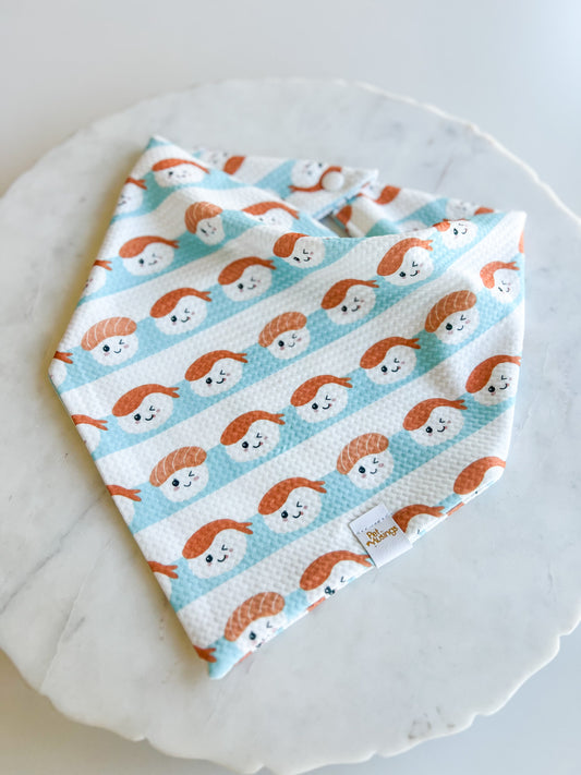 Salmon Sushi Nigiri Wrinkle Resistant Bandana