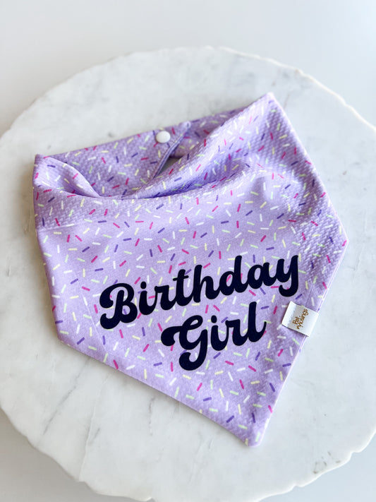 Birthday Girl Classic Wrinkle Resistant Bandana