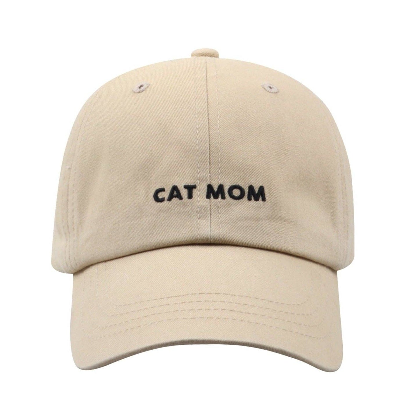 Cat Mom Hat Khaki