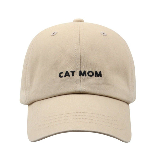 Cat Mom Hat Khaki