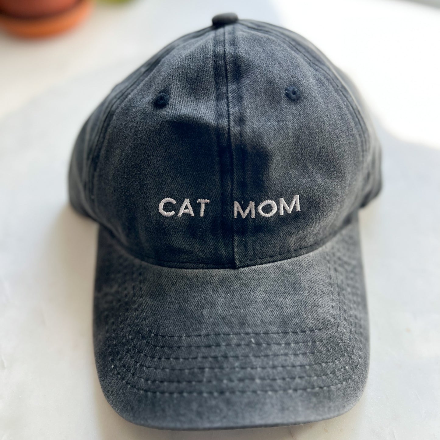 Cat Mom Hat Gray - Pet Musings