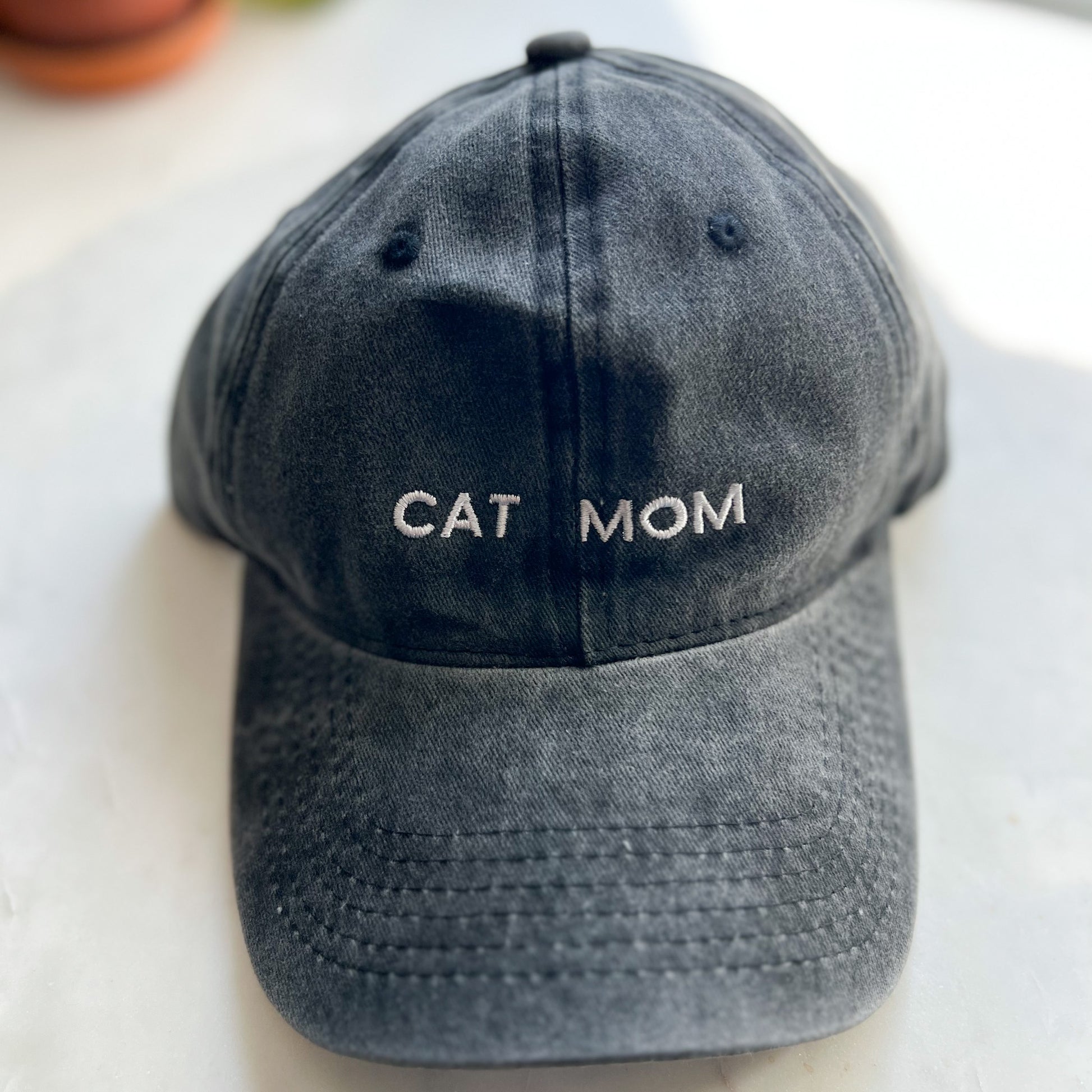 Cat Mom Hat Gray - Pet Musings