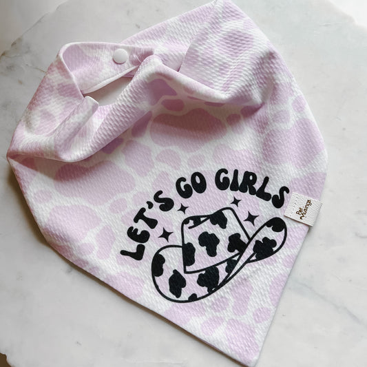 Let's Go Girls Cow Print Wrinkle Resistant Bandana