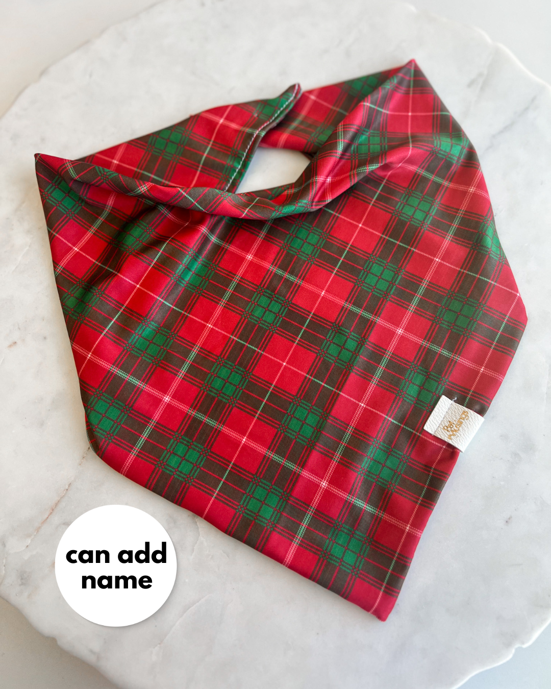 Deck the Halls Plaid Wrinkle Resistant Bandana