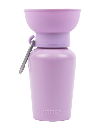 Lilac Flip Dog Travel Bottle