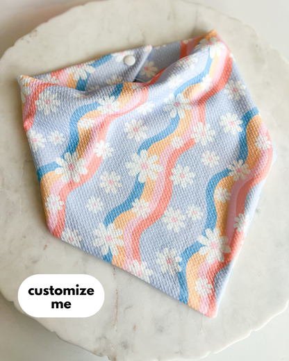 Customizable Daisy Wrinkle Resistant Bandana