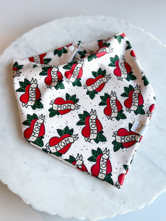 Mom Tattoo Wrinkle Resistant Bandana