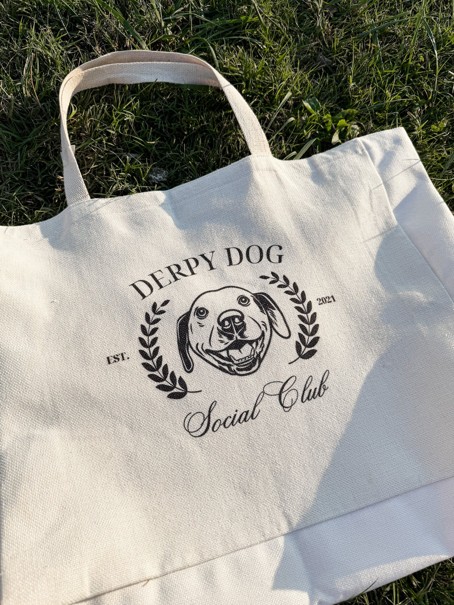 Custom Pet Portrait Social Club Oversized Tote