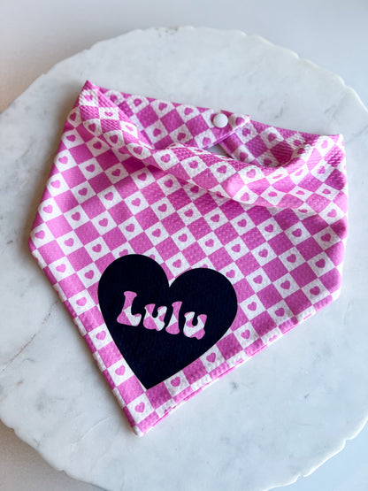 Customizable Heart Wrinkle Resistant Bandana