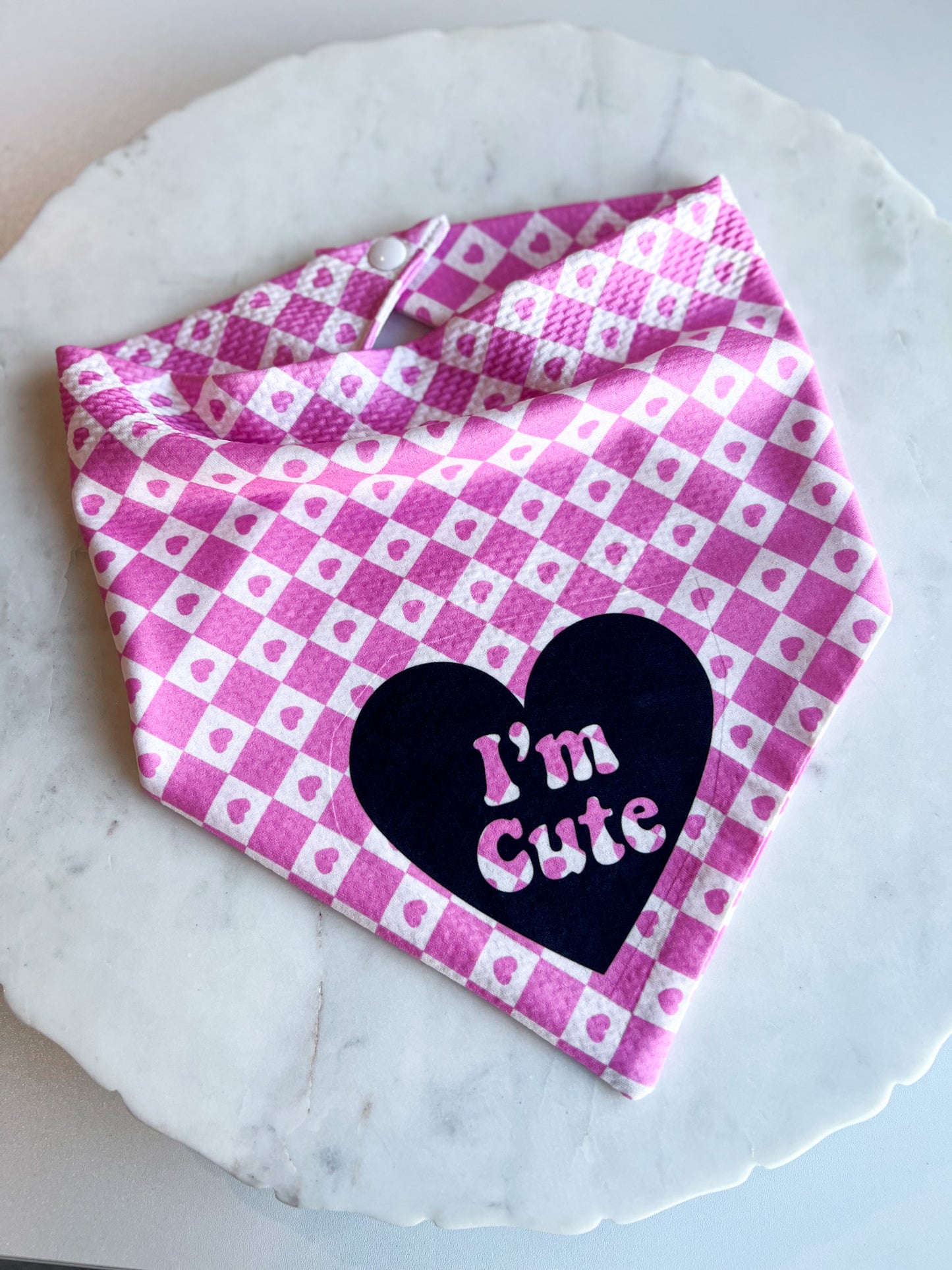 Customizable Heart Wrinkle Resistant Bandana