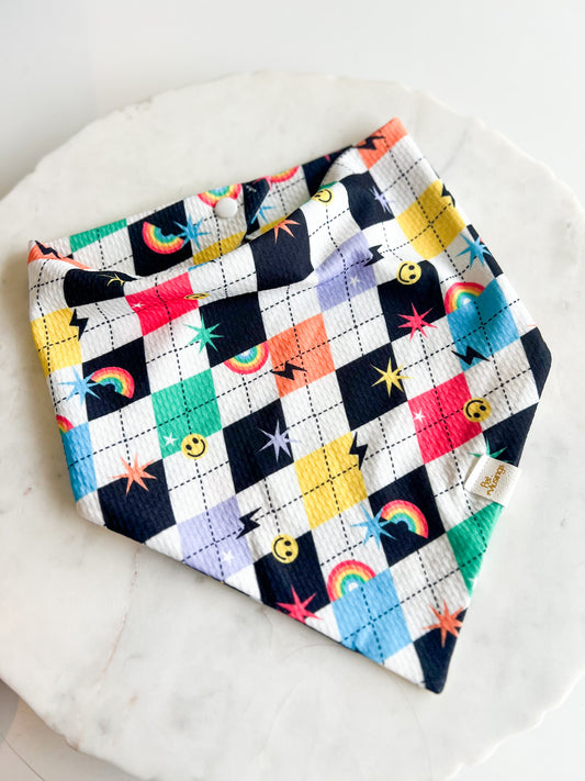 Argyle Rainbow Pride Wrinkle Resistant Bandana