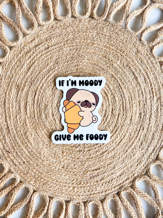 Give Me Foody Dog Sticker