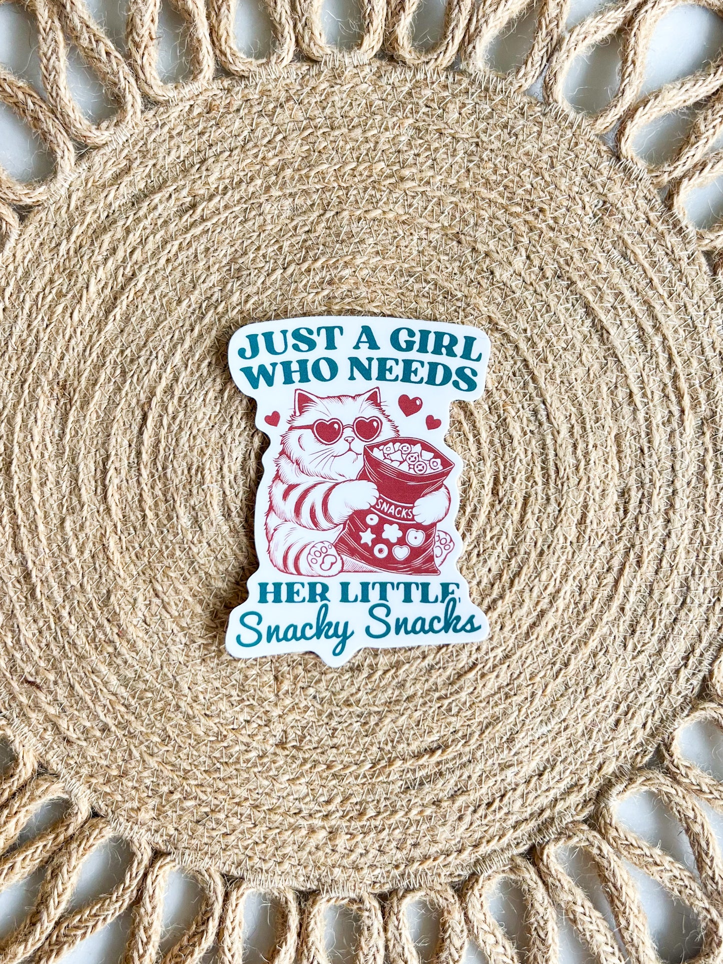 Little Snacky Snacks Cat Sticker