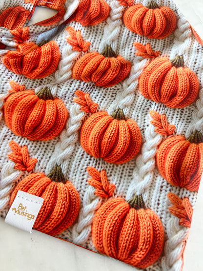 Pumpkin Patch 3d Knit Wrinkle Resistant Bandana
