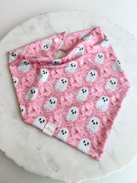 Pink Ghosts 3d Knit Wrinkle Resistant Bandana