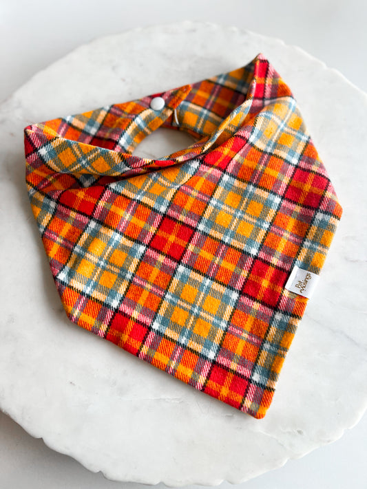Corn Maze Plaid Flannel Bandana