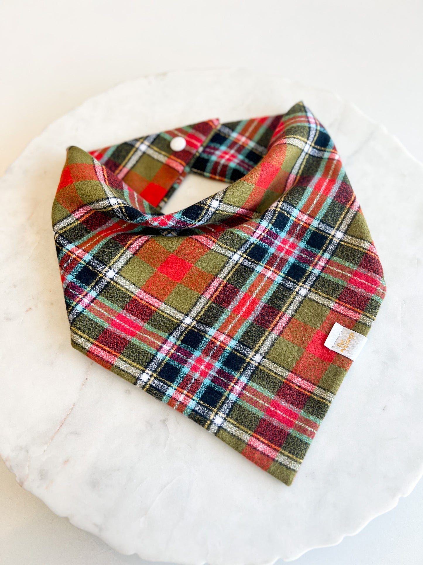 Holiday Cheer Plaid Flannel Bandana