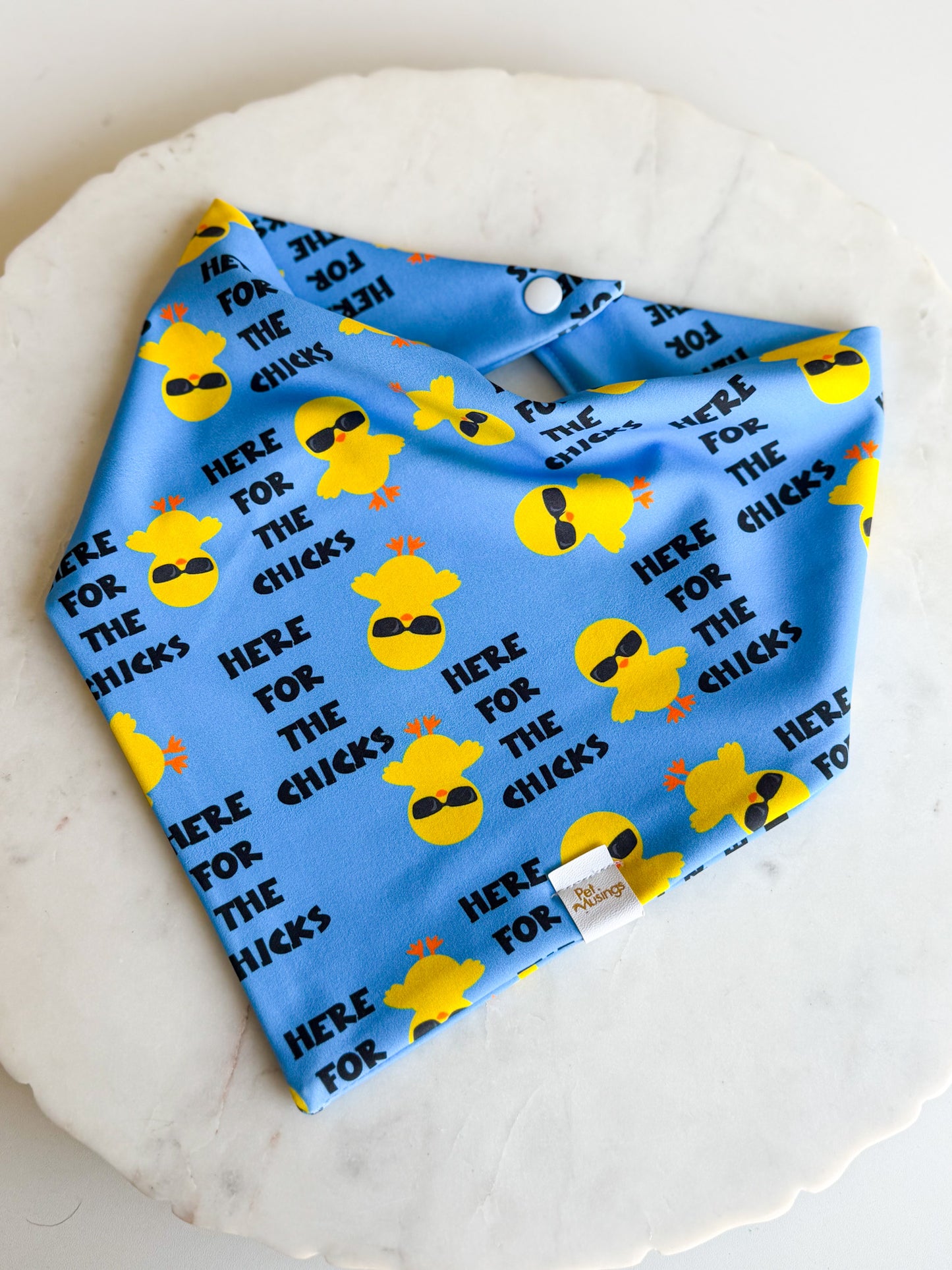 Here for the Chicks Wrinkle Resistant Bandana - Pet Musings