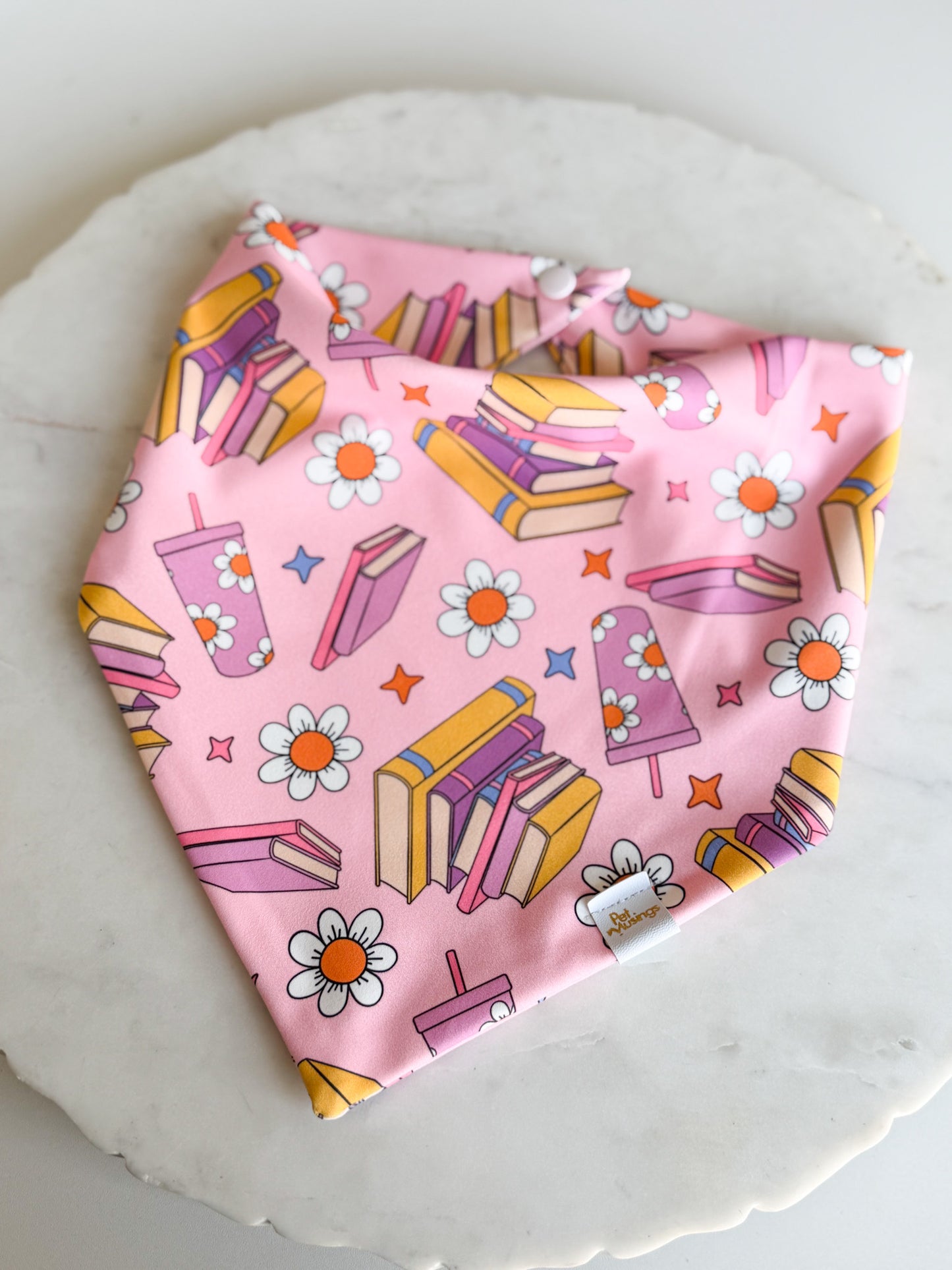 Meet Me at Book Club Wrinkle Resistant Bandana - Pet Musings