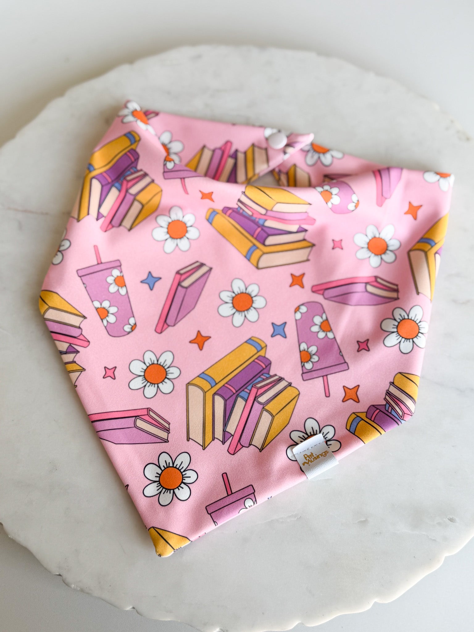 Meet Me at Book Club Wrinkle Resistant Bandana - Pet Musings