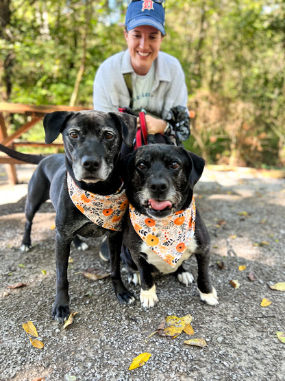 Autumn Floral Wrinkle Resistant Bandana