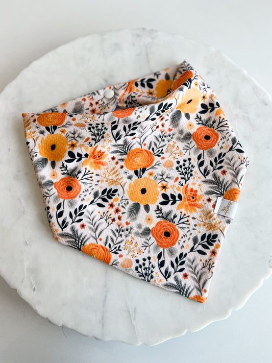 Autumn Floral Wrinkle Resistant Bandana