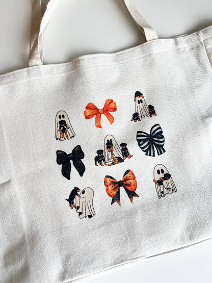 Ghosts & Puppies Oversized Tote