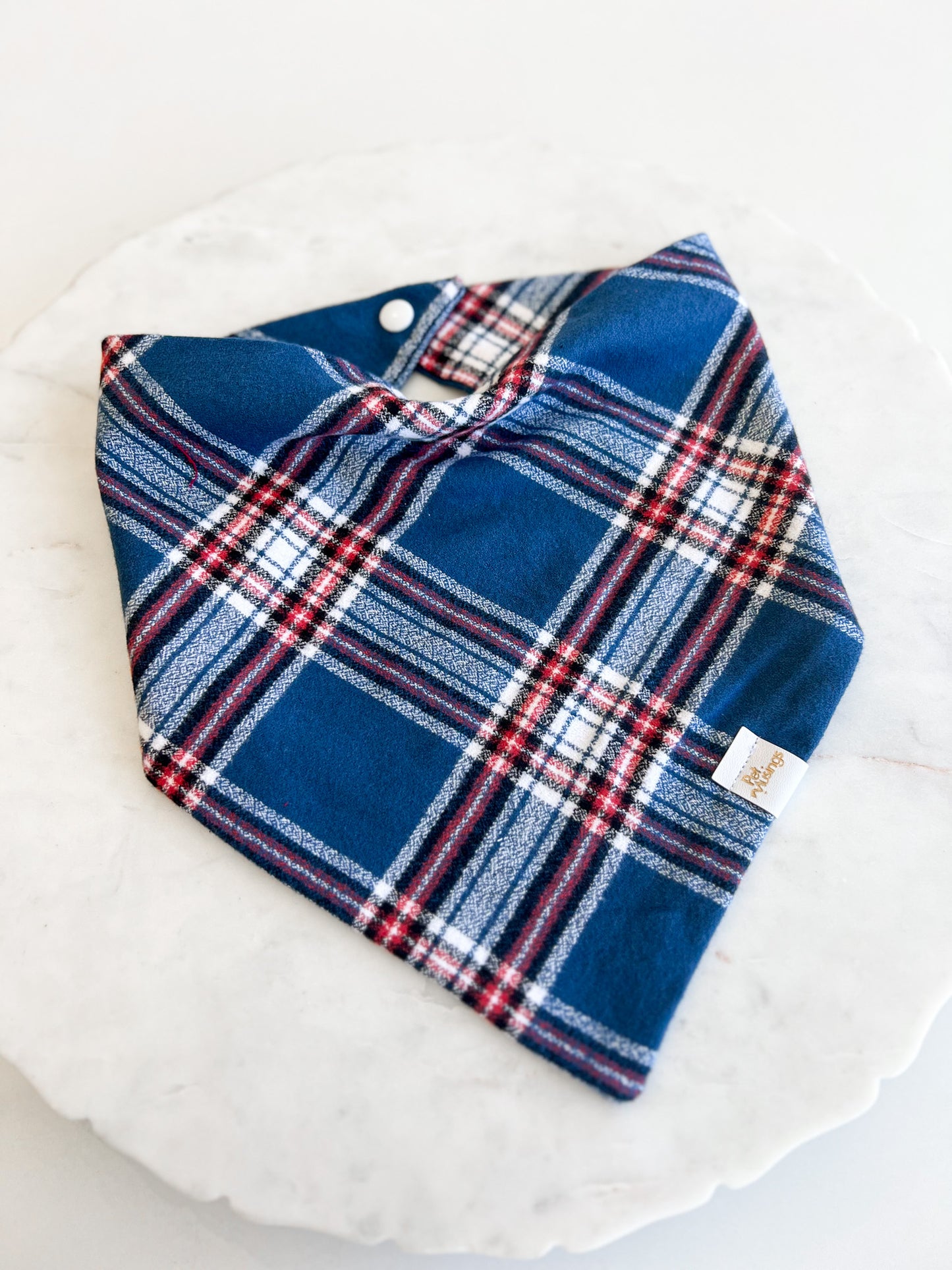 Let It Snow Plaid Flannel Bandana