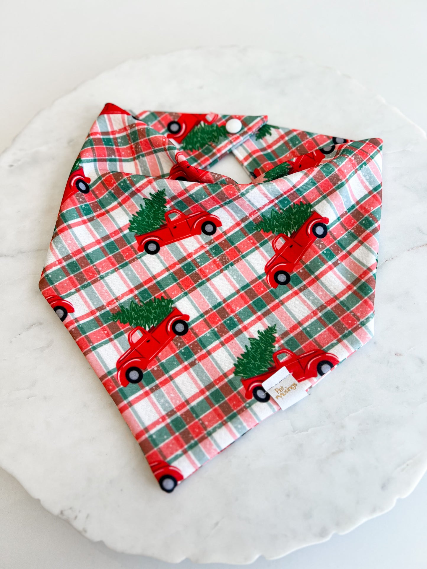 Farm Fresh Holiday Tree Wrinkle Resistant Bandana