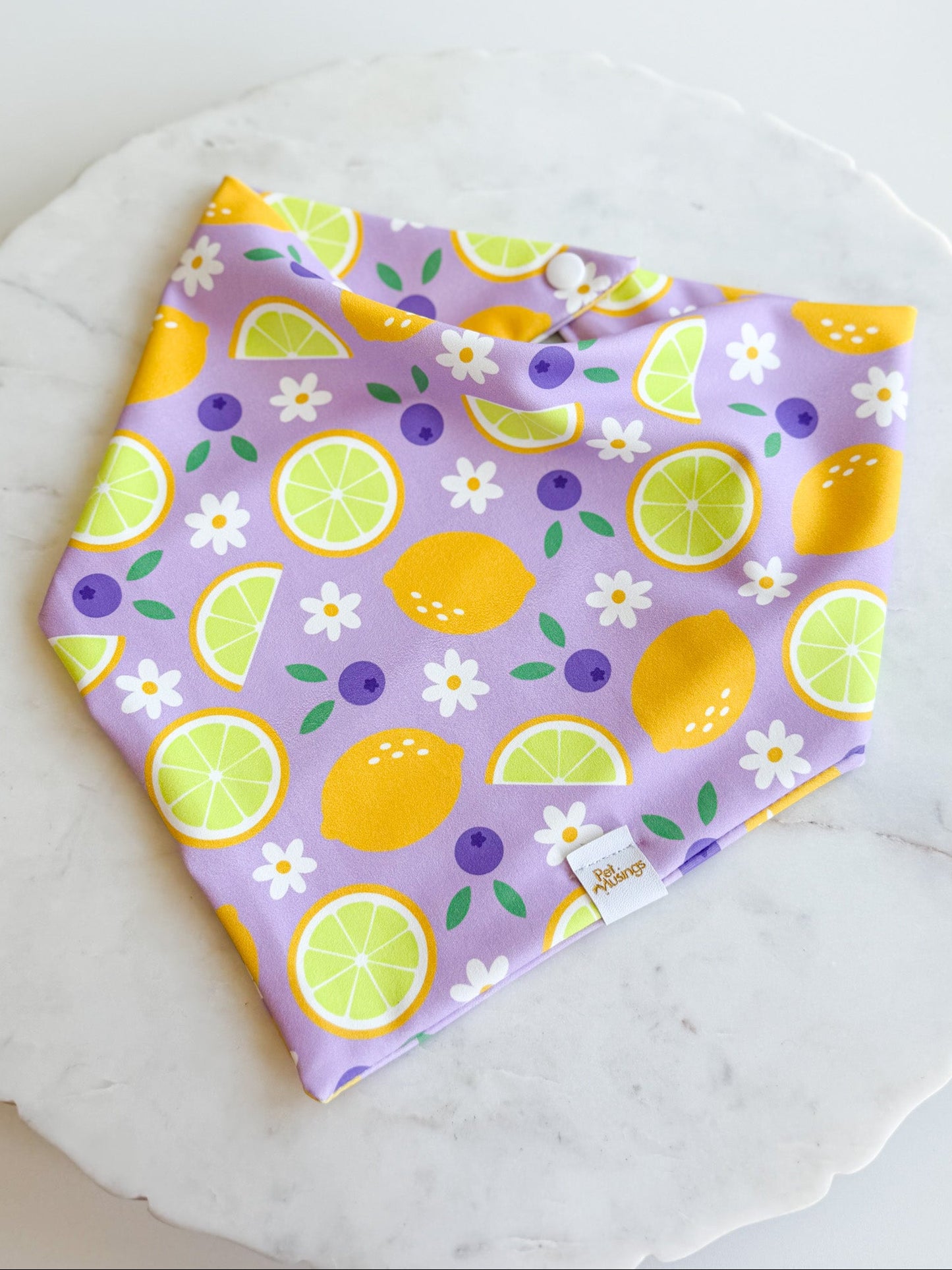 When Life Gives You Lemons Wrinkle Resistant Bandana - Pet Musings