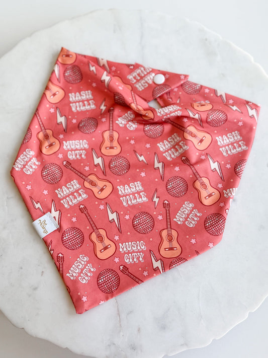 Nashville Music City Wrinkle Resistant Bandana - Pet Musings