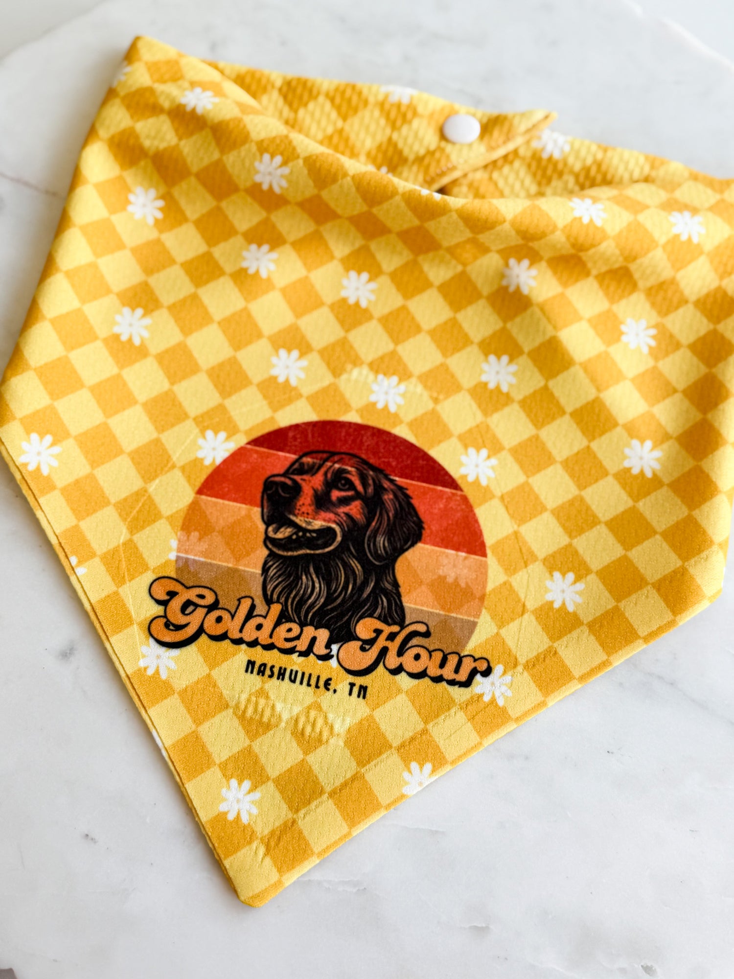 Golden Hour Wrinkle Resistant Bandana - Pet Musings