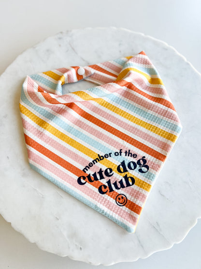 Customizable Orange Plaid Wrinkle Resistant Bandana - Pet Musings