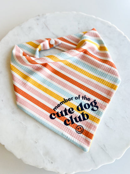 Cute Dog Club Wrinkle Resistant Bandana