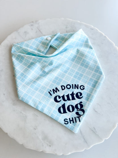 Cute Dog Shit Wrinkle Resistant Bandana