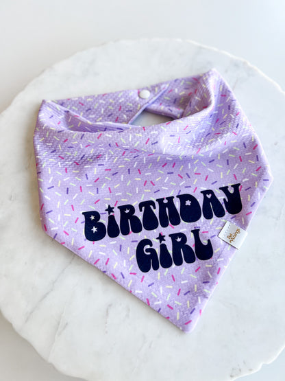 Birthday Girl Fun Wrinkle Resistant Bandana - Pet Musings