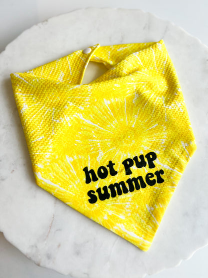 Customizable Orange Plaid Wrinkle Resistant Bandana - Pet Musings