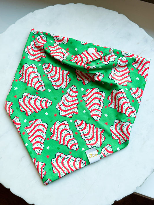 Christmas Tree Cakes Wrinkle Resistant Bandana
