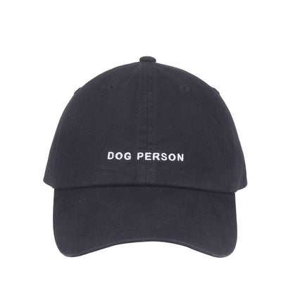 HatPhile Dog Person Baseball Cap - Embroidered Adjustable Hat for Dog Lovers: Black - Pet Musings