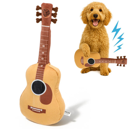 Guitar Dog Toy – Plush & Crinkle, Fun Dog Gift for Christmas - Pet Musings