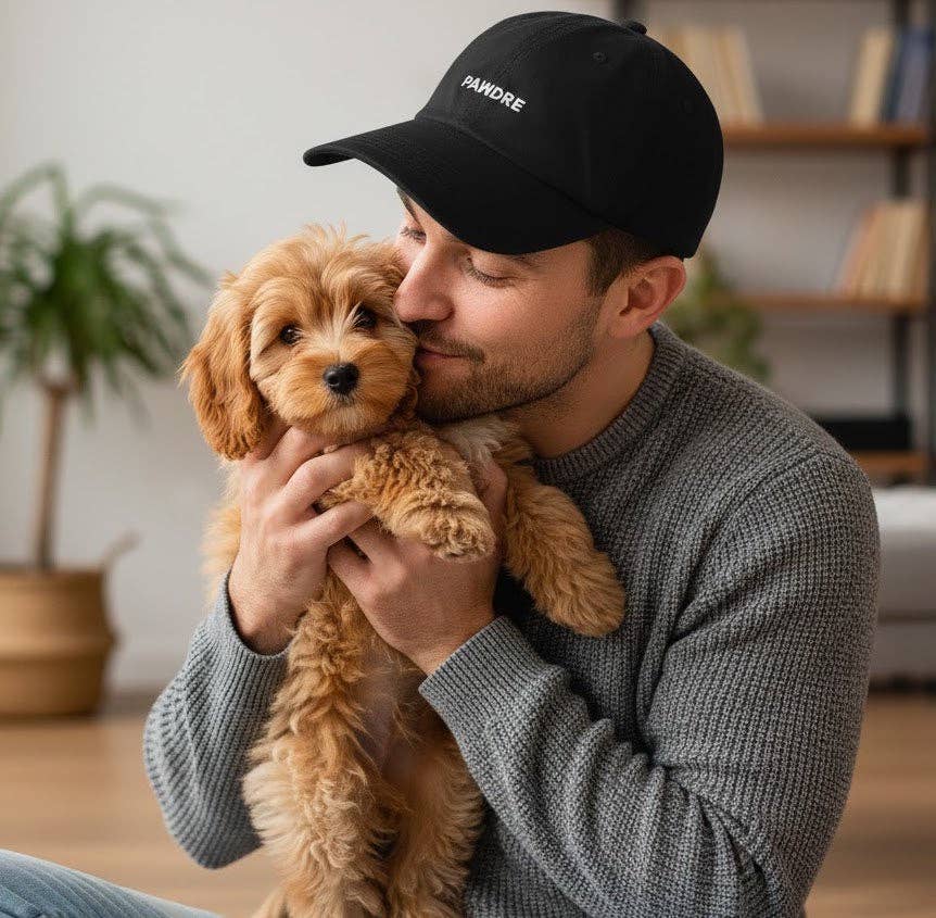 HatPhile Pawdre Soft Baseball Cap – Adjustable Cotton Hat for Dog / Cat Dads: Pawdre Khaki Cap - Pet Musings