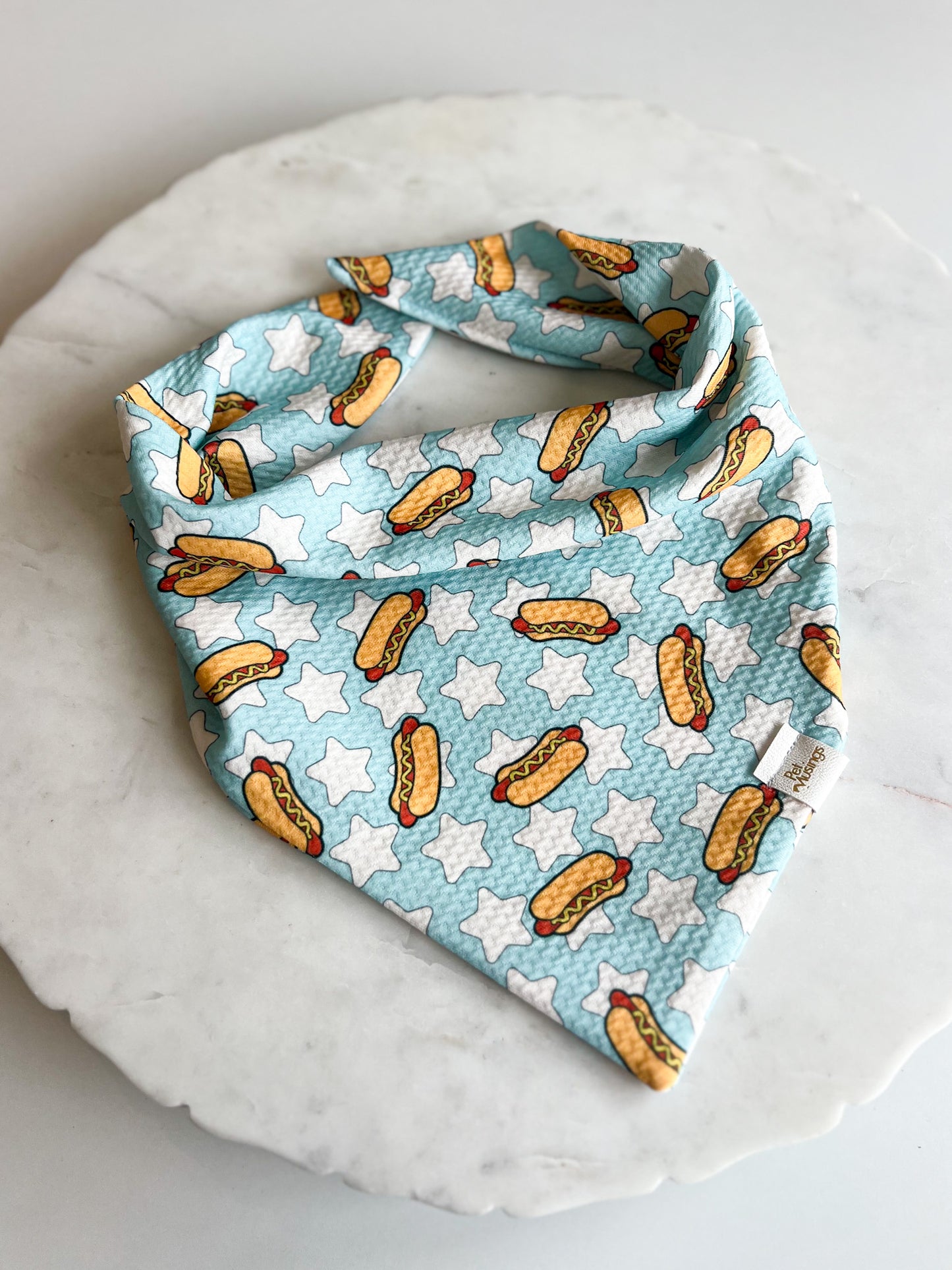 Hot Dog Wrinkle Resistant Bandana