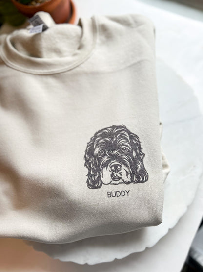 Custom Pet Portrait Sweatshirt