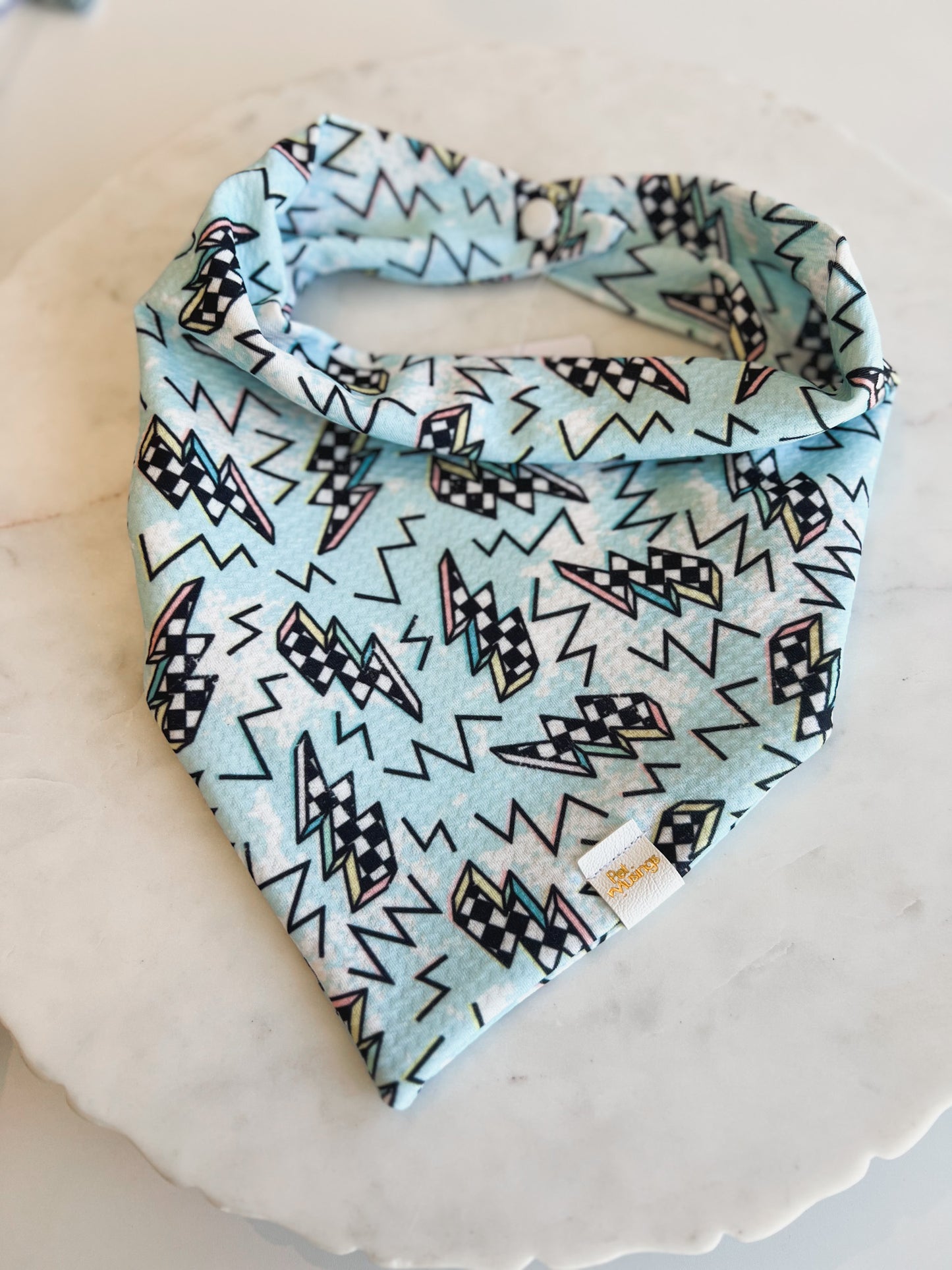 Lightning Bolt Wrinkle Resistant Bandana