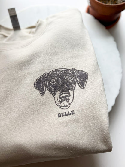 Custom Pet Portrait Sweatshirt